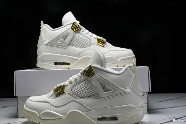 Cheap TBK Gold 4 AQ9129-170 Jordan Retro Metallic 0525
